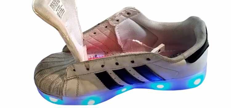 how to wash light up shoes