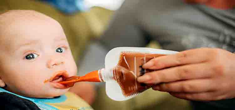 how to teach baby to eat from pouch