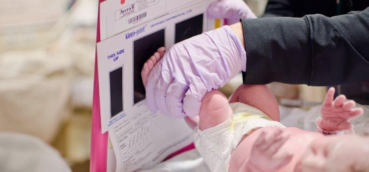 Requesting the Baby Footprints from the Hospital